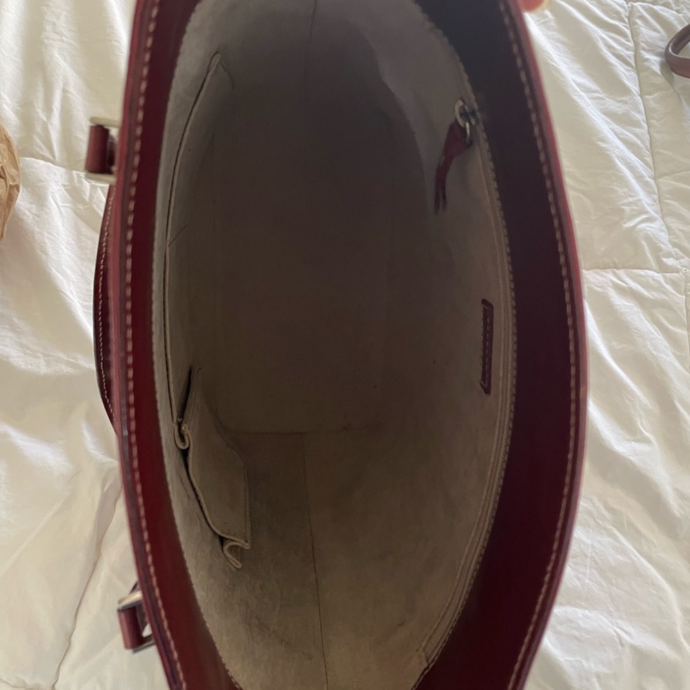 kate spade Top Handle Leather Tote in Deep Red Leather - Picture 3 of 3